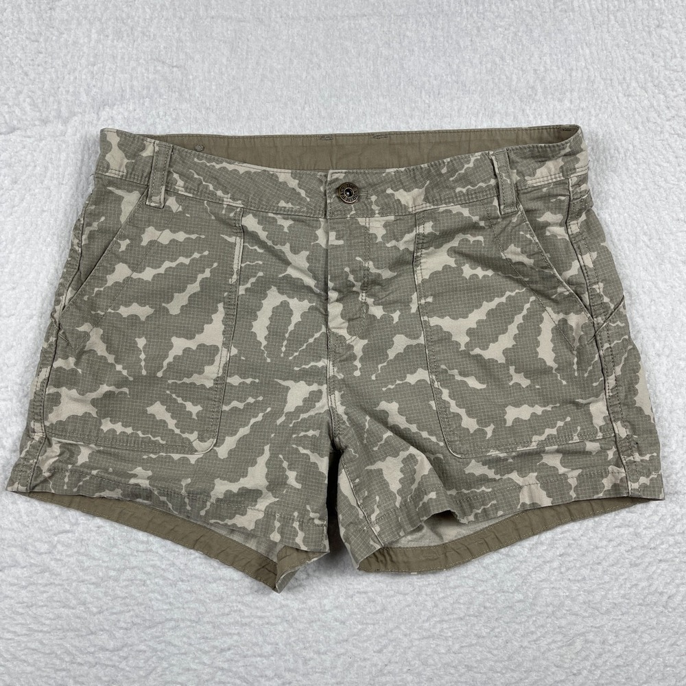 The North Face Shorts Womens 6 Beige‎ Gray Ridgeside Hiking Camping Ripstop